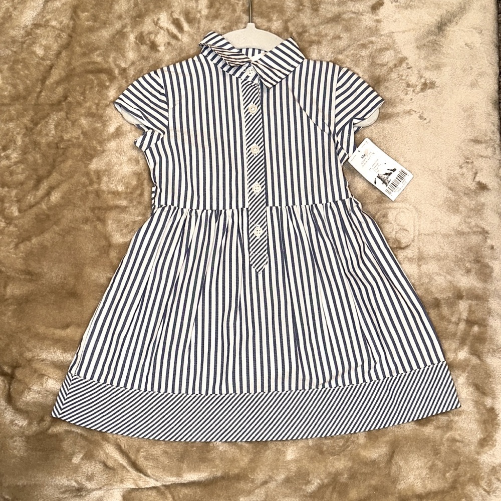 Carters striped shirt dress
